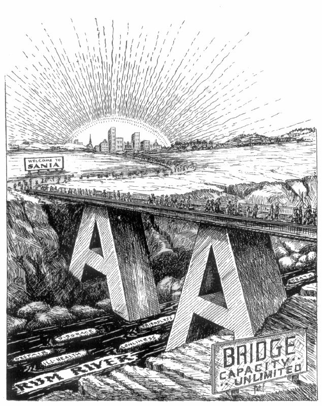 Alcoholics Anonymous Bridge to Safety over the Rum River