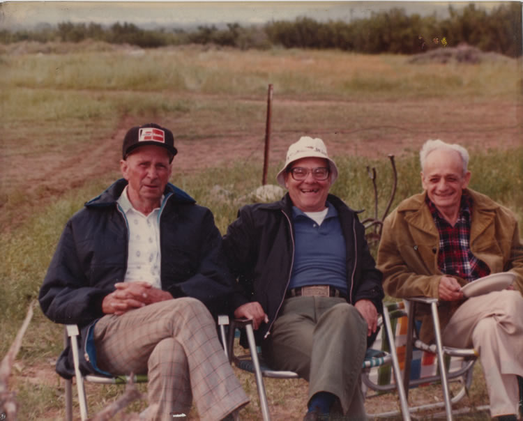 IVAN MILLER, BOB LEEMASTER, AL WHITE DOG ON THE ROOF MEETING CO-FOUNDERS